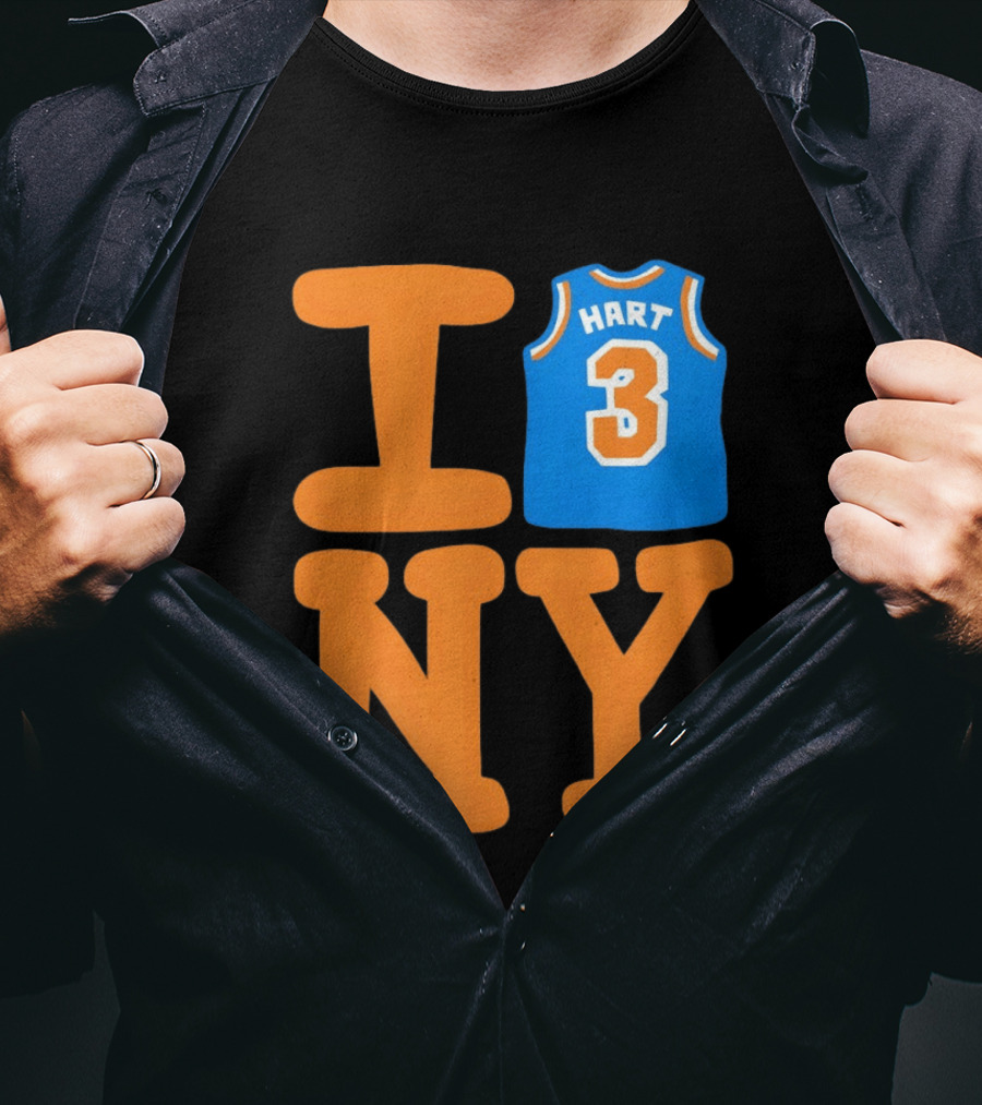 Josh Hart New York Knicks I Love NY 3 Basketball 2026 T-Shirt