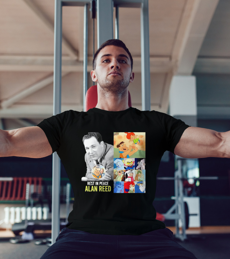 Rest In Peace Alan Reed Iconic Characters Montage Fred Flintstone Nostalgia T-Shirt