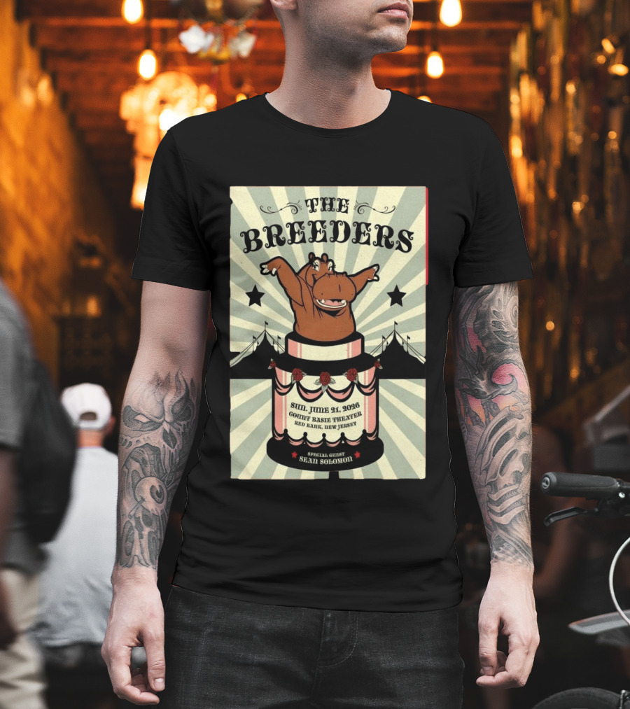 The Breeders Count Basie Theater Red Bank NJ June 21 2026 Sean Solomon T-Shirt