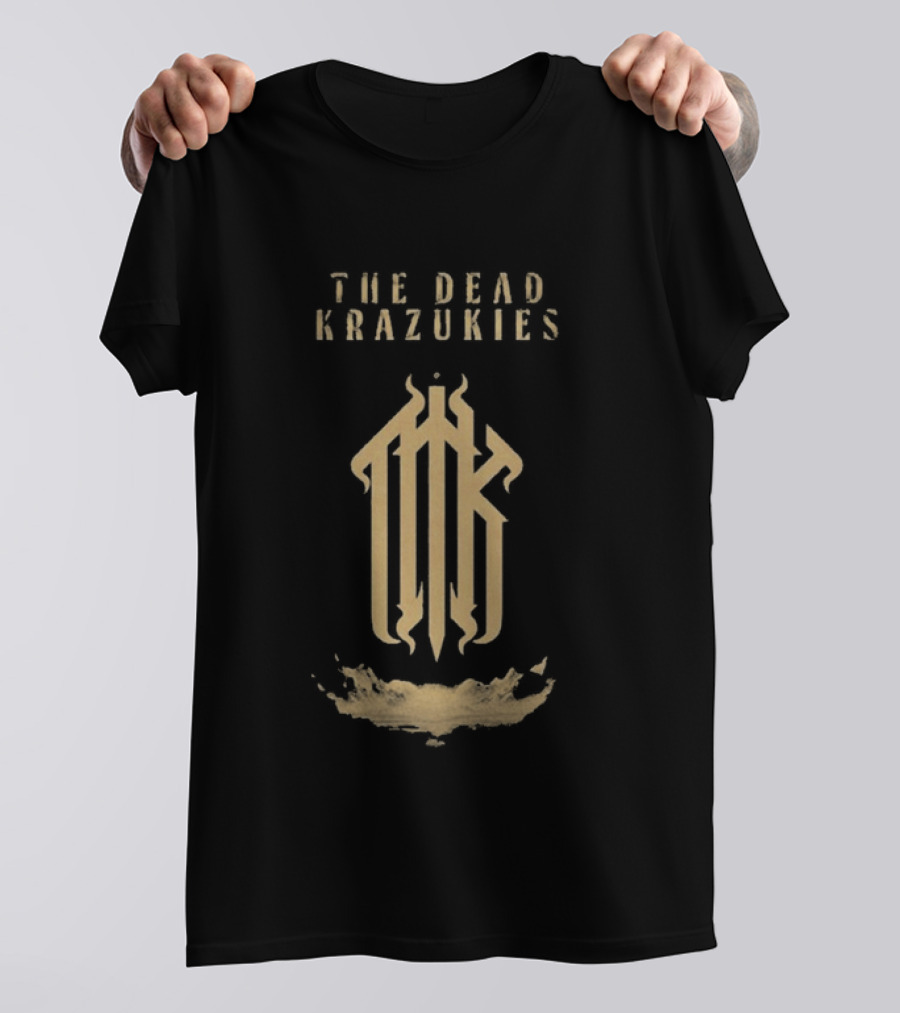 The Dead Krazukies Cipher Gold Monogram Band T-Shirt