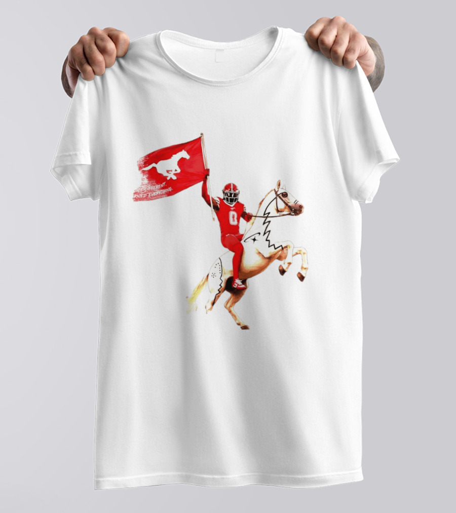 Calgary Stampeders Warhorse Adrian Greene Charity Flag Football T-Shirt