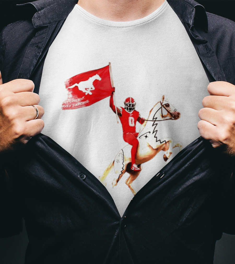 Calgary Stampeders Warhorse Adrian Greene Charity Flag Football T-Shirt