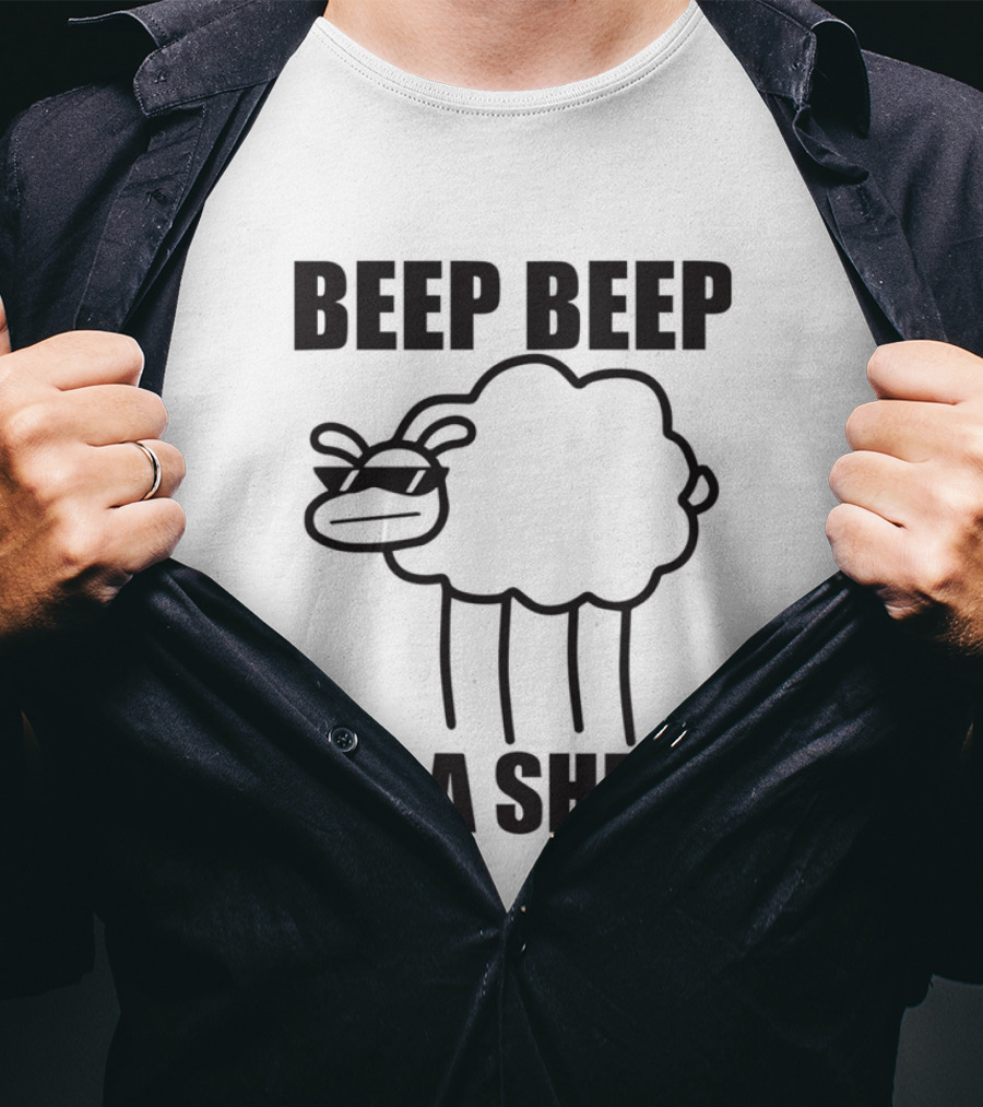 ASDFMOVIE10 Beep Beep I'm A Sheep Racerback Tank T-Shirt