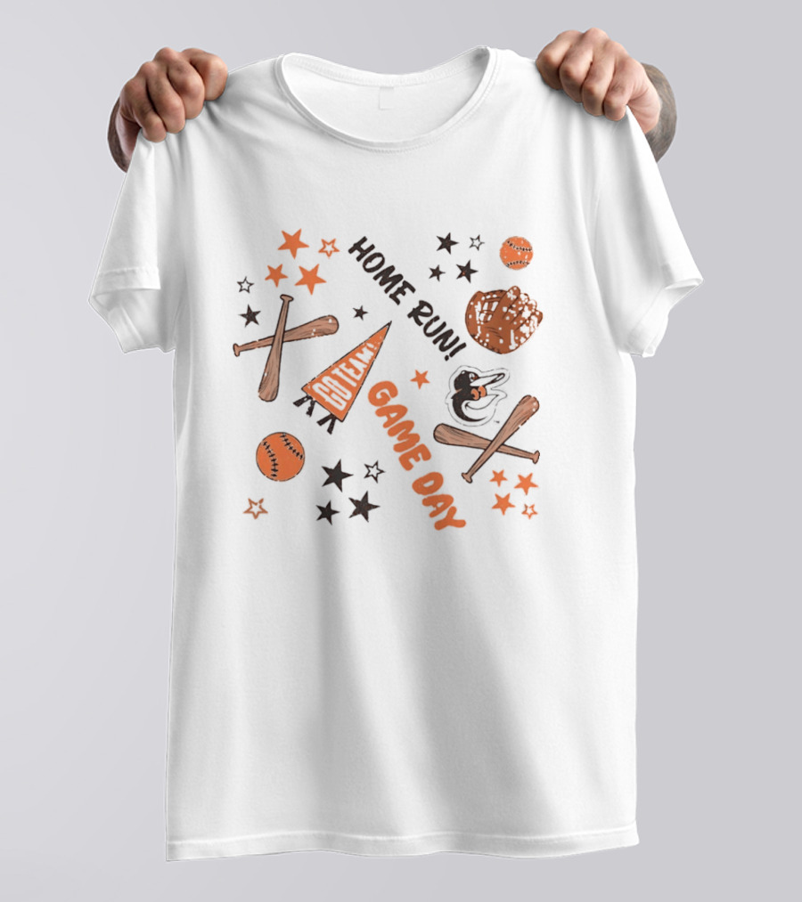 Baltimore Orioles Game Day Home Run MLB Baseball Celebration T-Shirt
