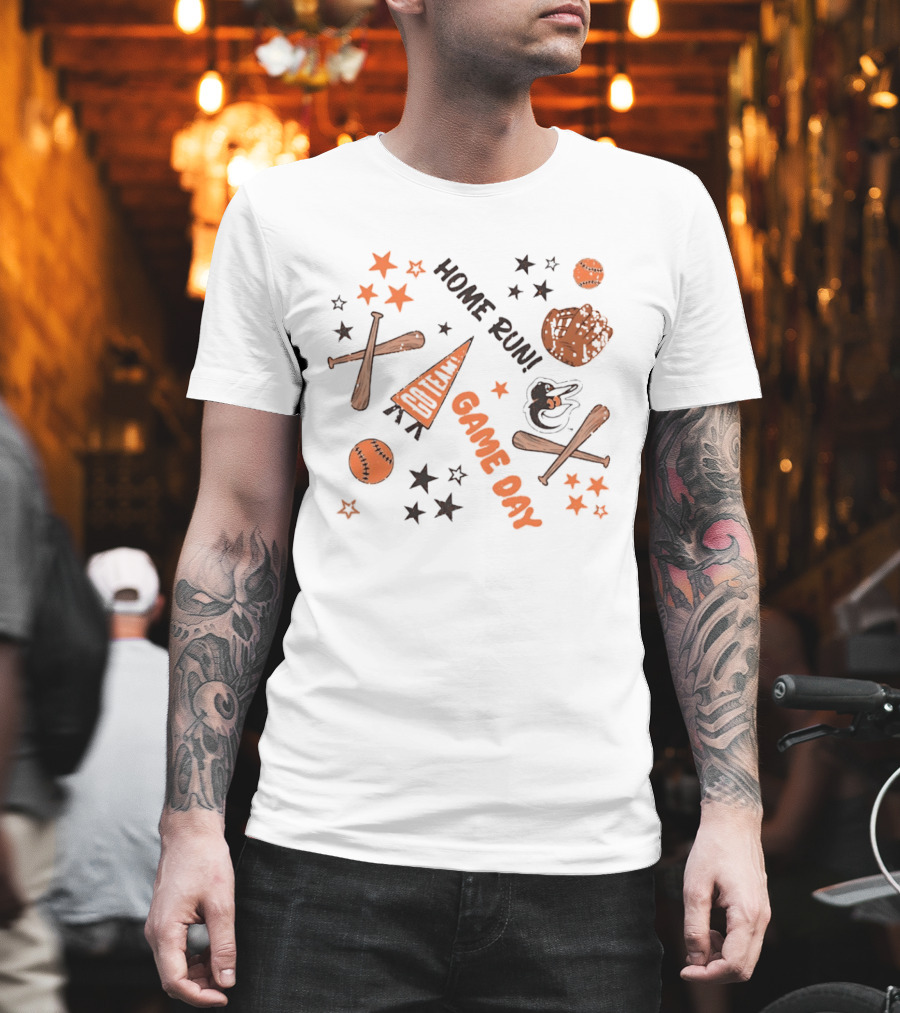 Baltimore Orioles Game Day Home Run MLB Baseball Celebration T-Shirt