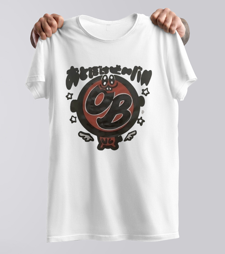 Otoboke Beaver 2026 Tour OB Logo With Cartoon Character And Stars T-Shirt