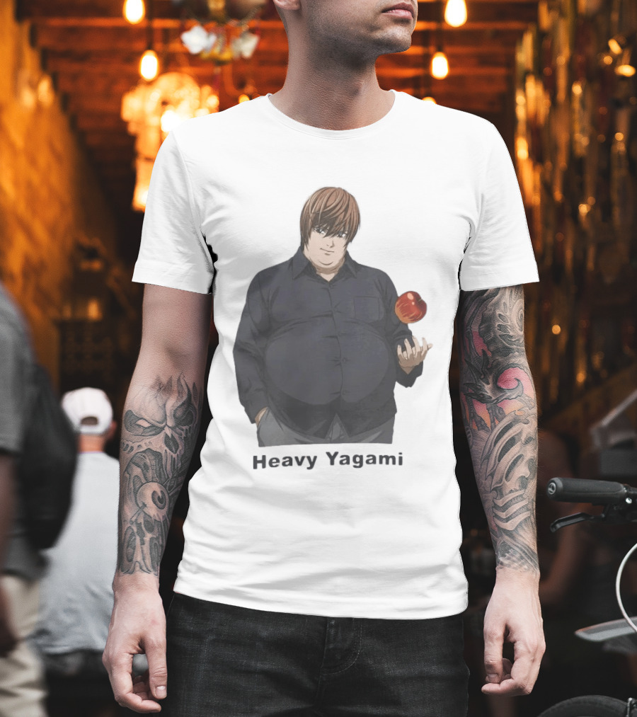 Heavy Yagami Light Death Note Apple T-Shirt