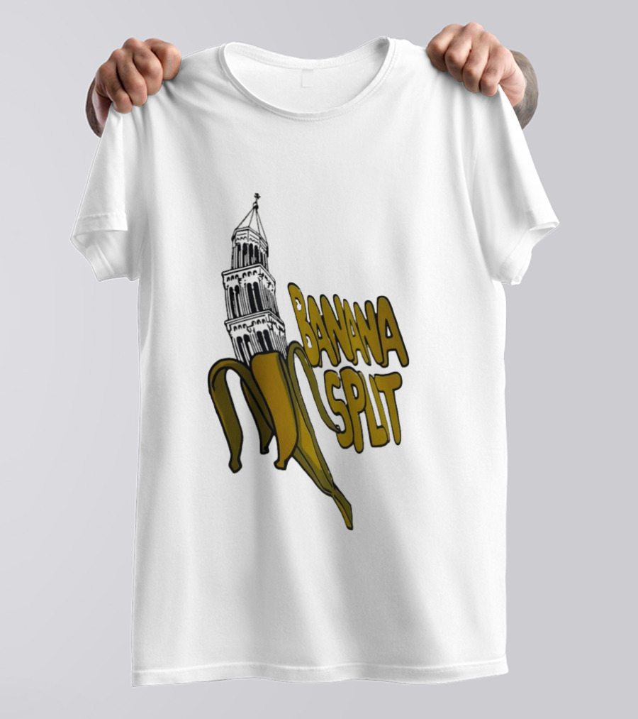 Split Diocese Bell Tower Banana Split Architecture T-Shirt