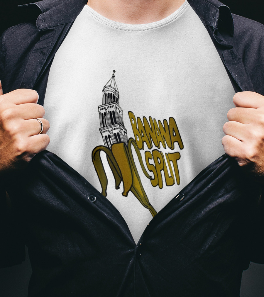 Split Diocese Bell Tower Banana Split Architecture T-Shirt