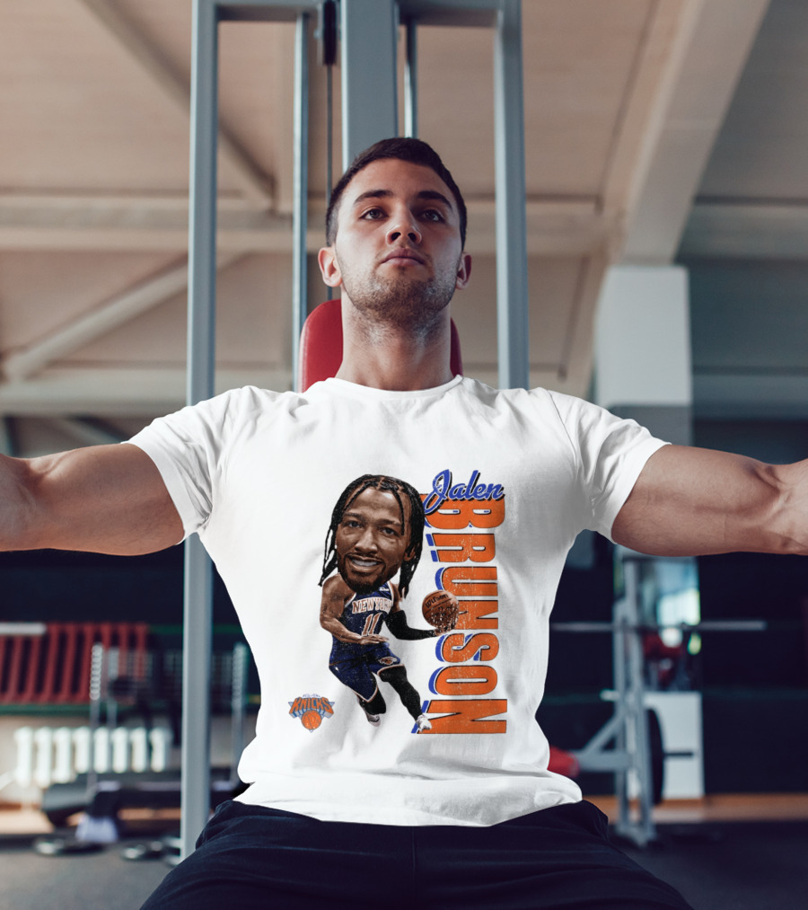 Jalen Brunson New York Knicks Basketball Caricature NBA Knicks T-Shirt
