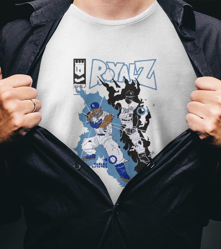 Kansas City Royals Dragon Balls Anime Crossover 2026 Carlos Estevez T-Shirt