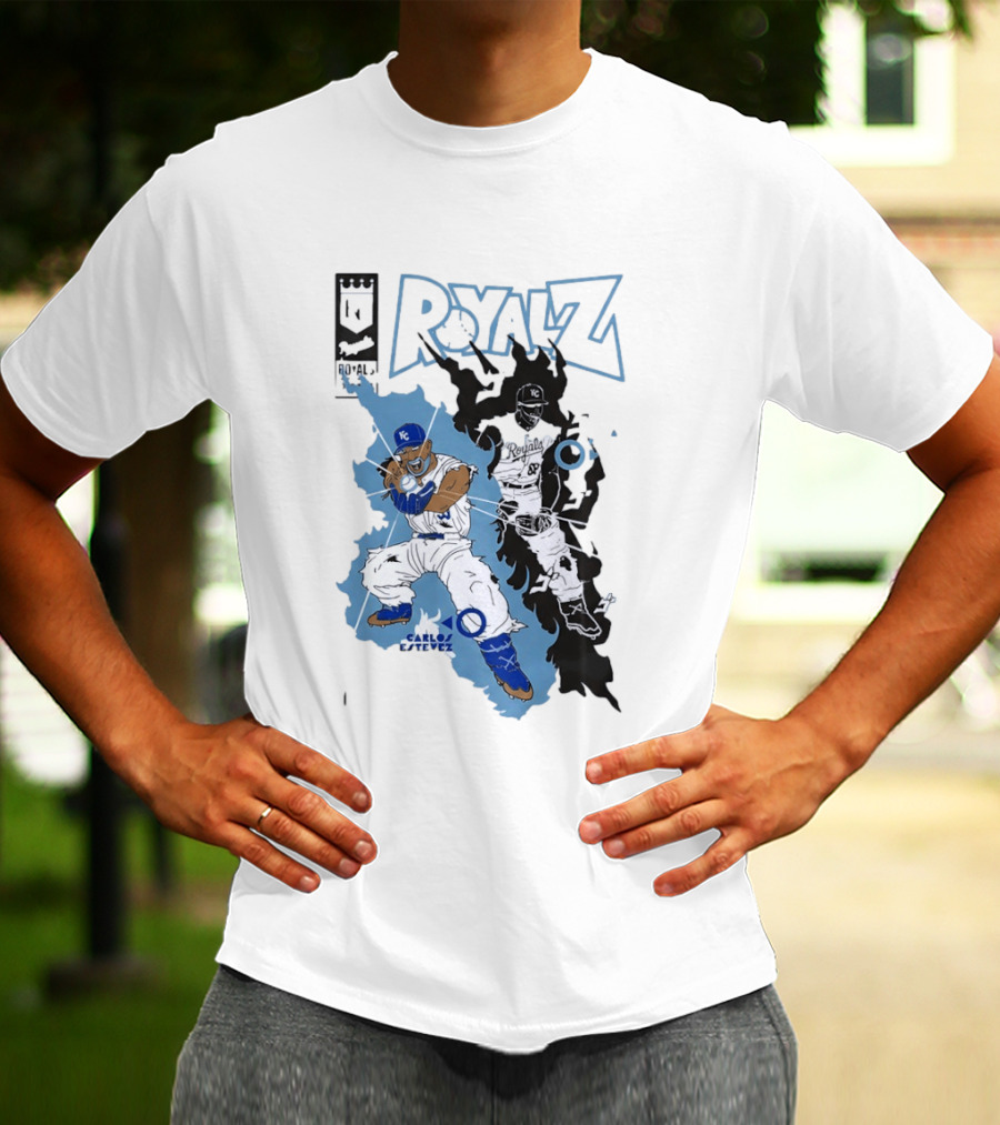 Kansas City Royals Dragon Balls Anime Crossover 2026 Carlos Estevez T-Shirt