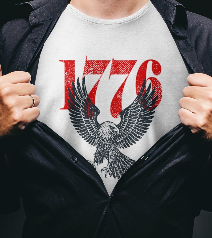 1776 250th Anniversary Bald Eagle USA T-Shirt