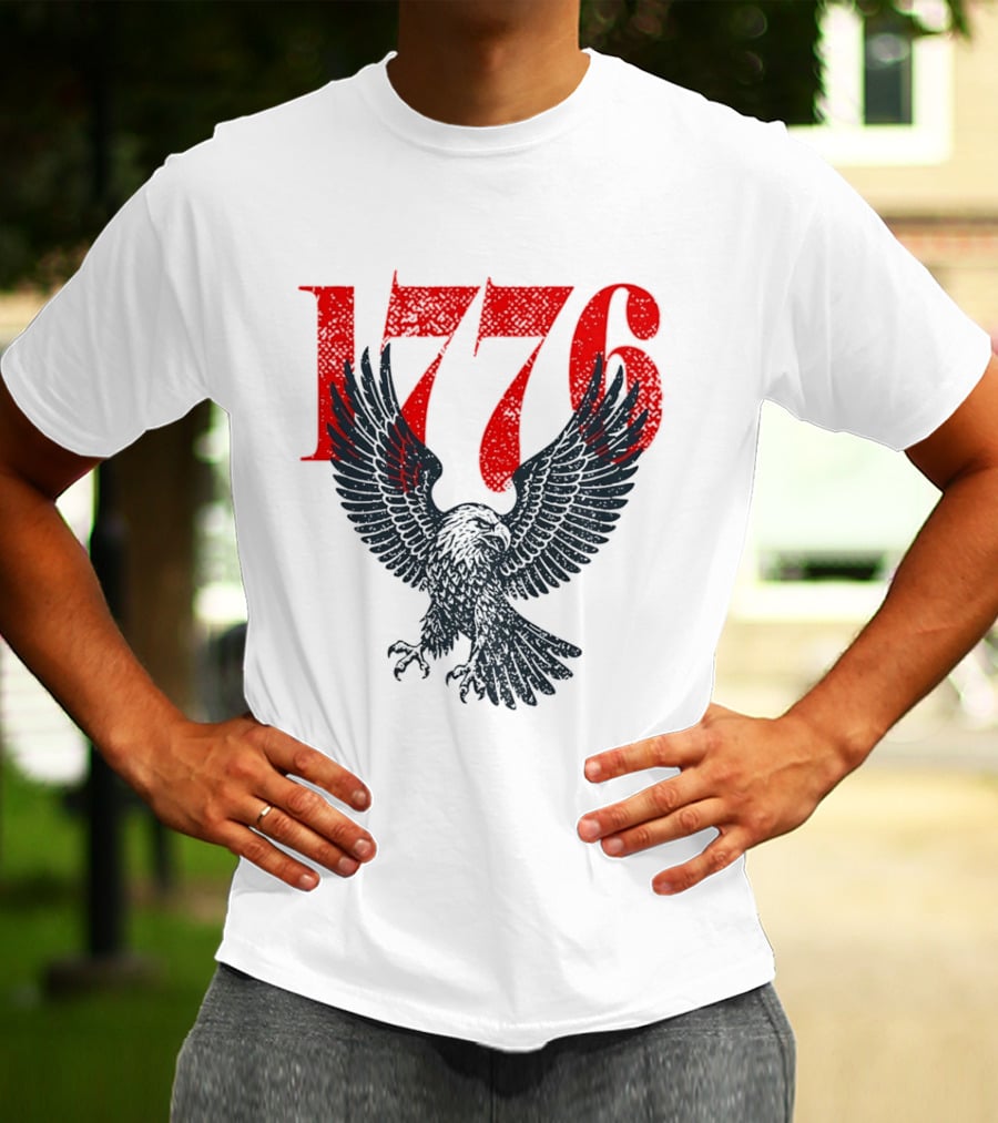 1776 250th Anniversary Bald Eagle USA T-Shirt
