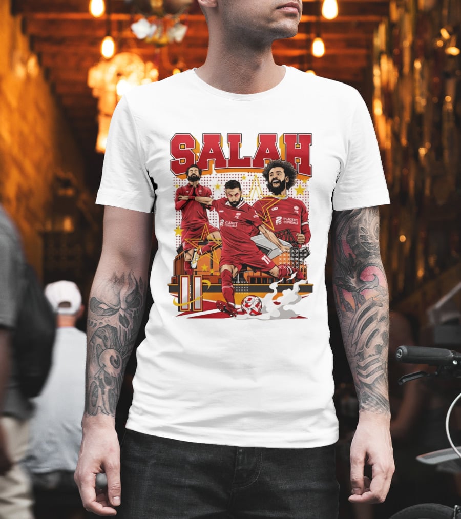 Mohamed Salah Liverpool FC Planet Euphoria Premier League T-Shirt