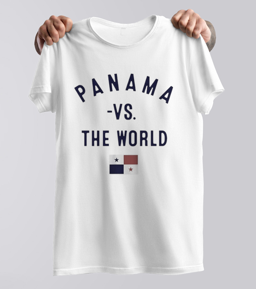Panama Vs The World Flag Patriotic Display T-Shirt
