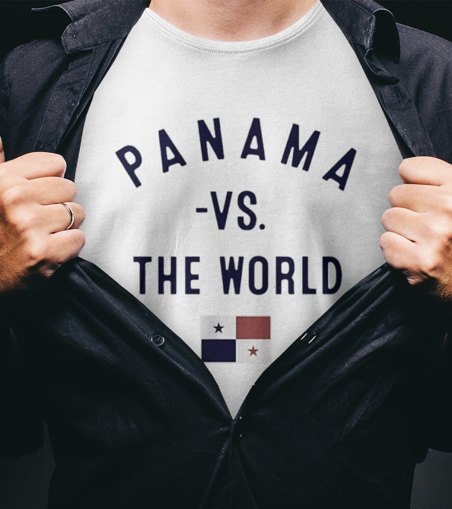 Panama Vs The World Flag Patriotic Display T-Shirt