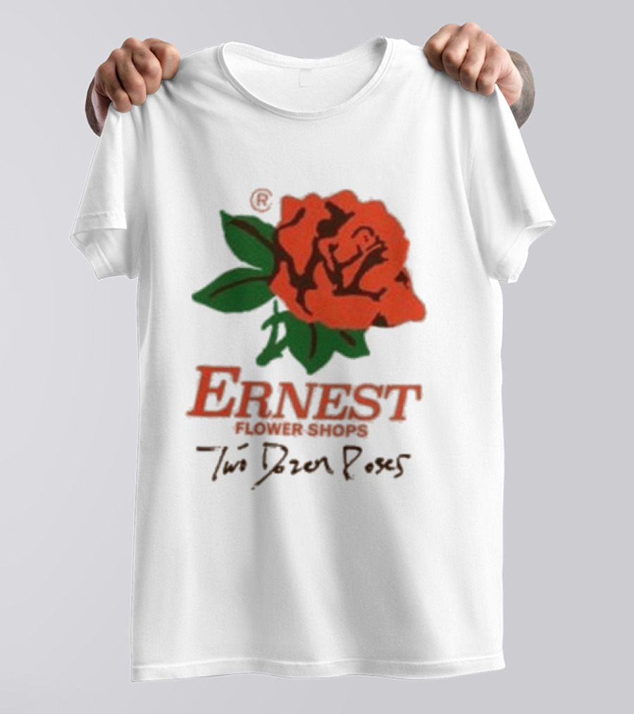 Ernest Flower Shops Two Dozen Roses Rose T-Shirt