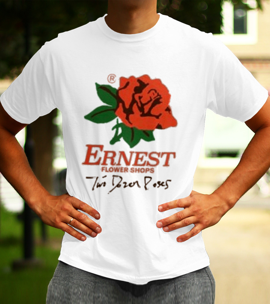 Ernest Flower Shops Two Dozen Roses Rose T-Shirt