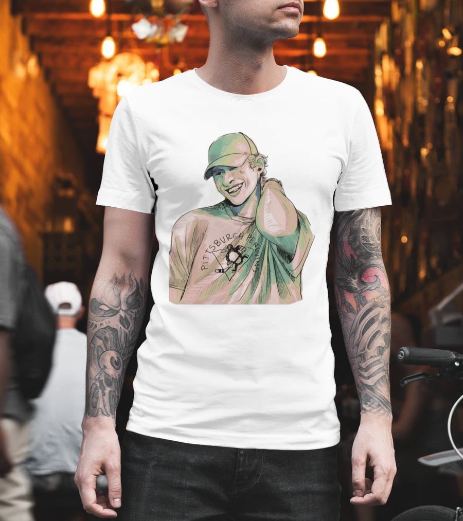 Sidney Crosby Pittsburgh Penguins Hockey Team Player T-Shirt
