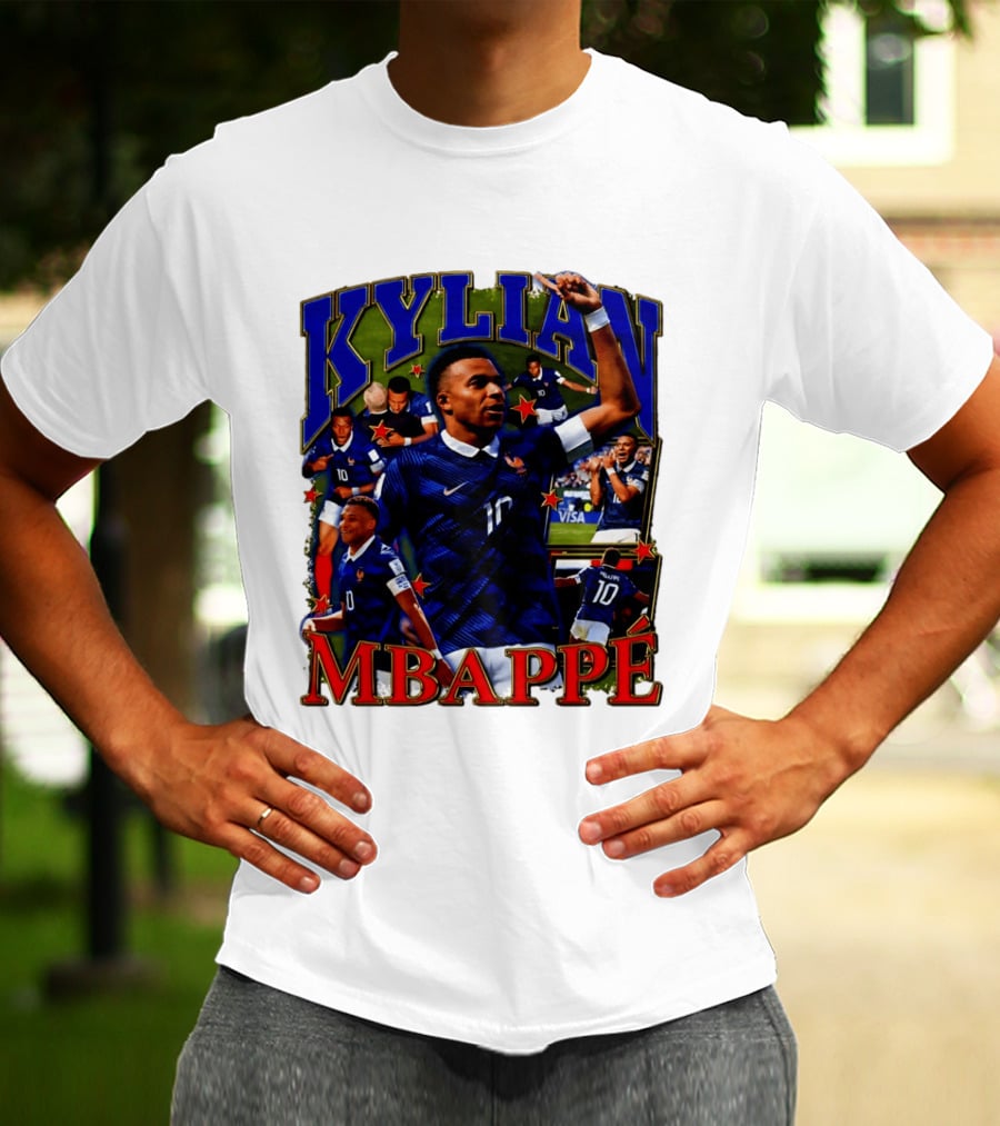 Kylian Mbappe France National Team Star Player Highlights Number 10 T-Shirt