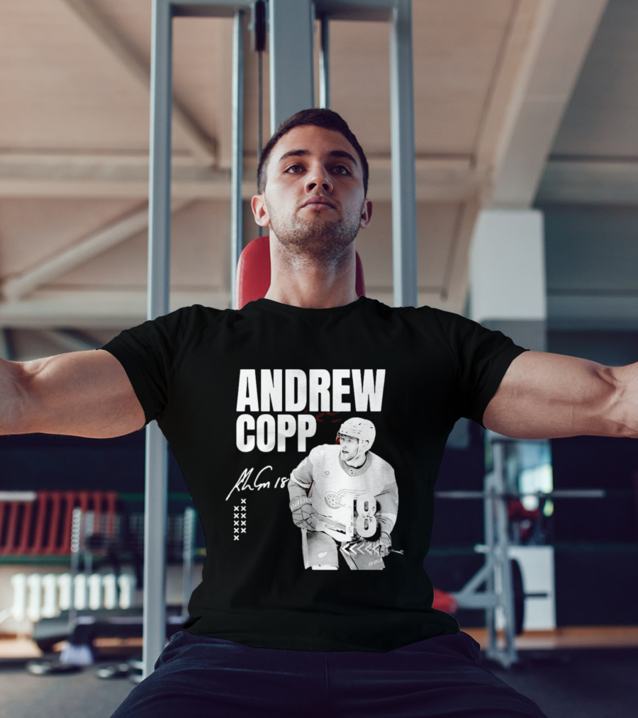 Andrew Copp Detroit Red Wings 18 NHL Hockey Player Signature Jersey T-Shirt