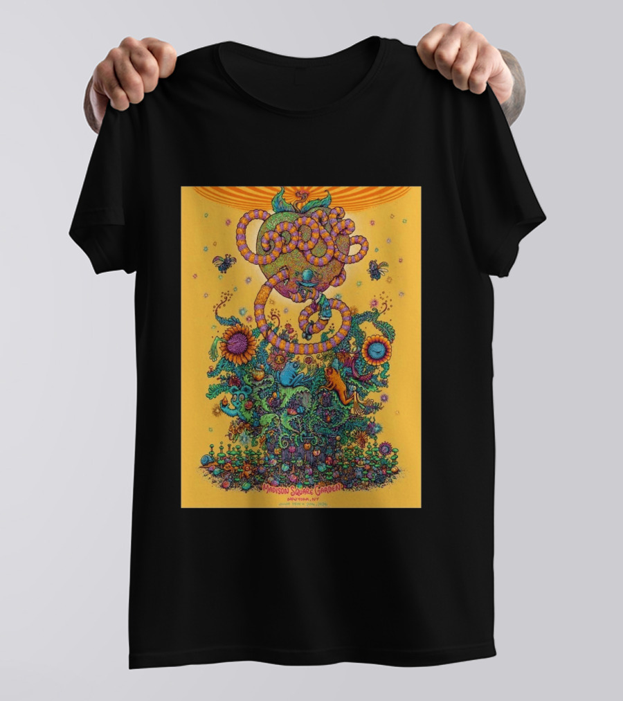 Goose Madison Square Garden New York June 19 And 20 2026 Event Psychedelic Floral T-Shirt
