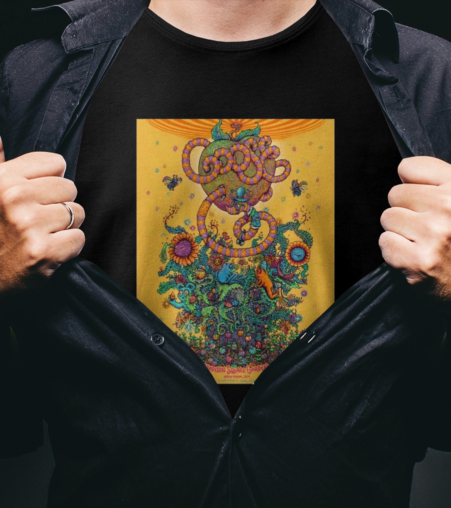 Goose Madison Square Garden New York June 19 And 20 2026 Event Psychedelic Floral T-Shirt