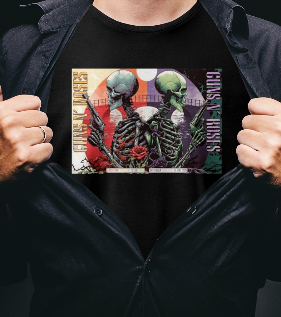 Guns N' Roses Amsterdam Ziggo Dome June 18 And 20 2026 Event T-Shirt