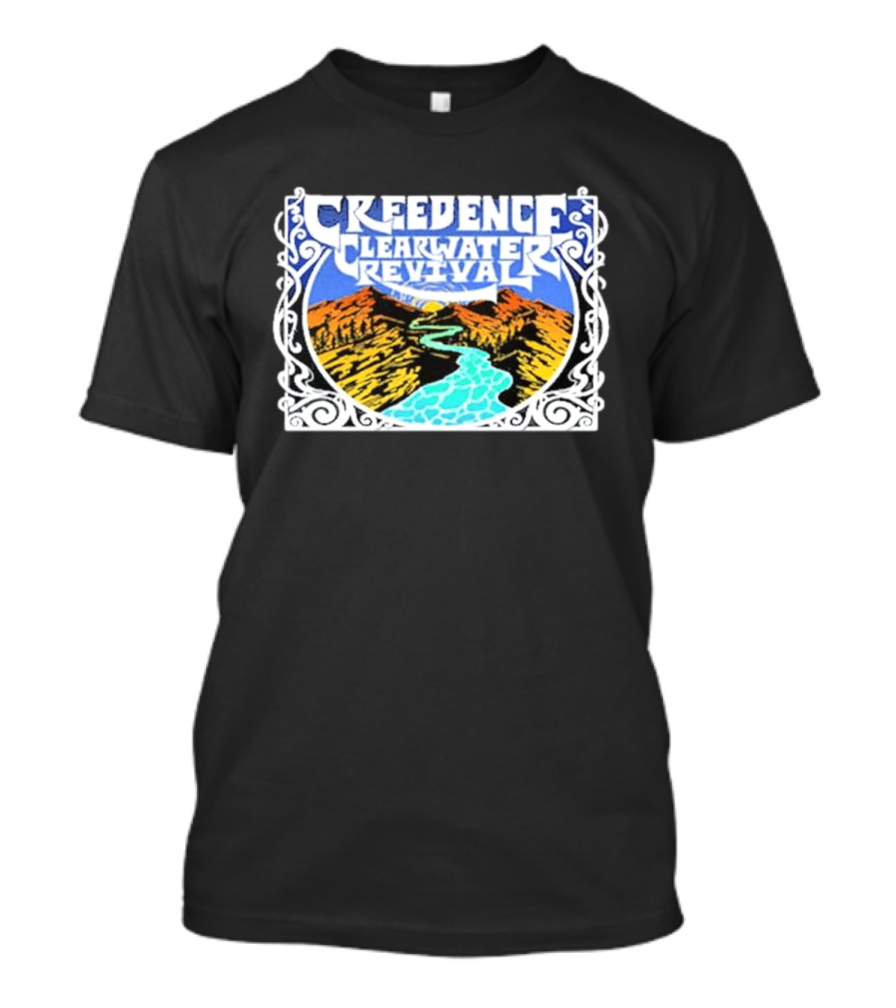 Creedence Clearwater Revival Retro Scenic Landscape T-Shirt