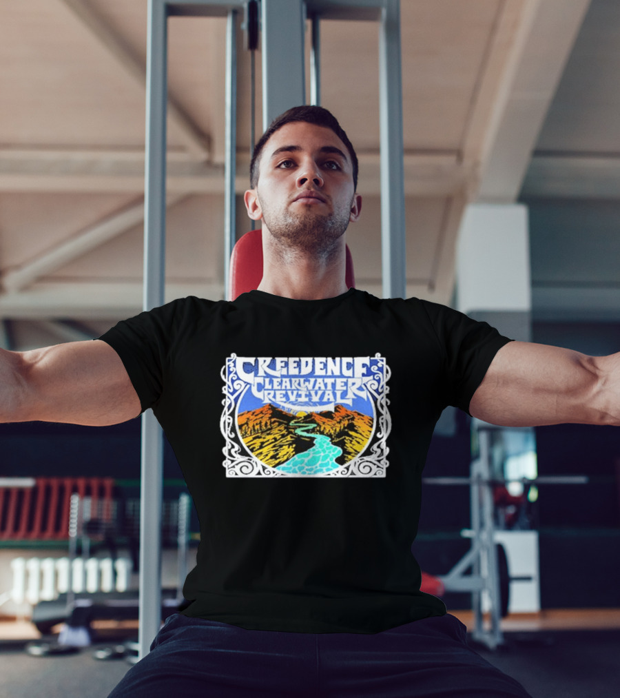 Creedence Clearwater Revival Retro Scenic Landscape T-Shirt