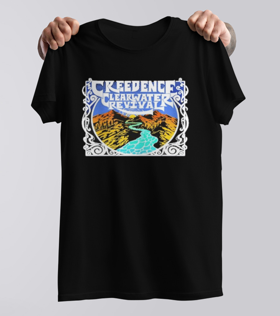 Creedence Clearwater Revival Retro Scenic Landscape T-Shirt