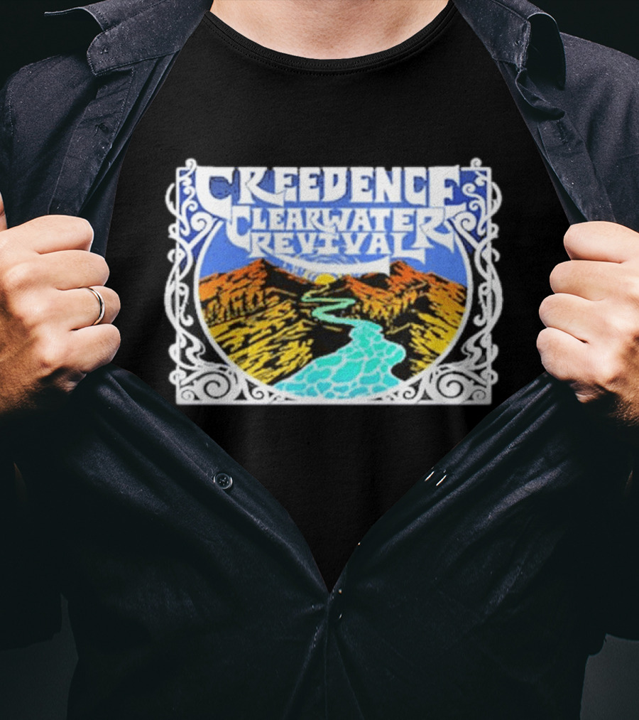 Creedence Clearwater Revival Retro Scenic Landscape T-Shirt