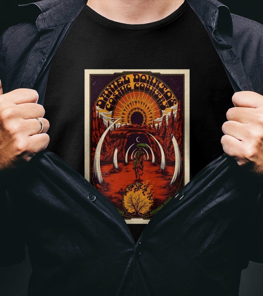 Daniel Donato's Cosmic Country 2026 Horizons Summer Tour Sunburst Desert Rider T-Shirt