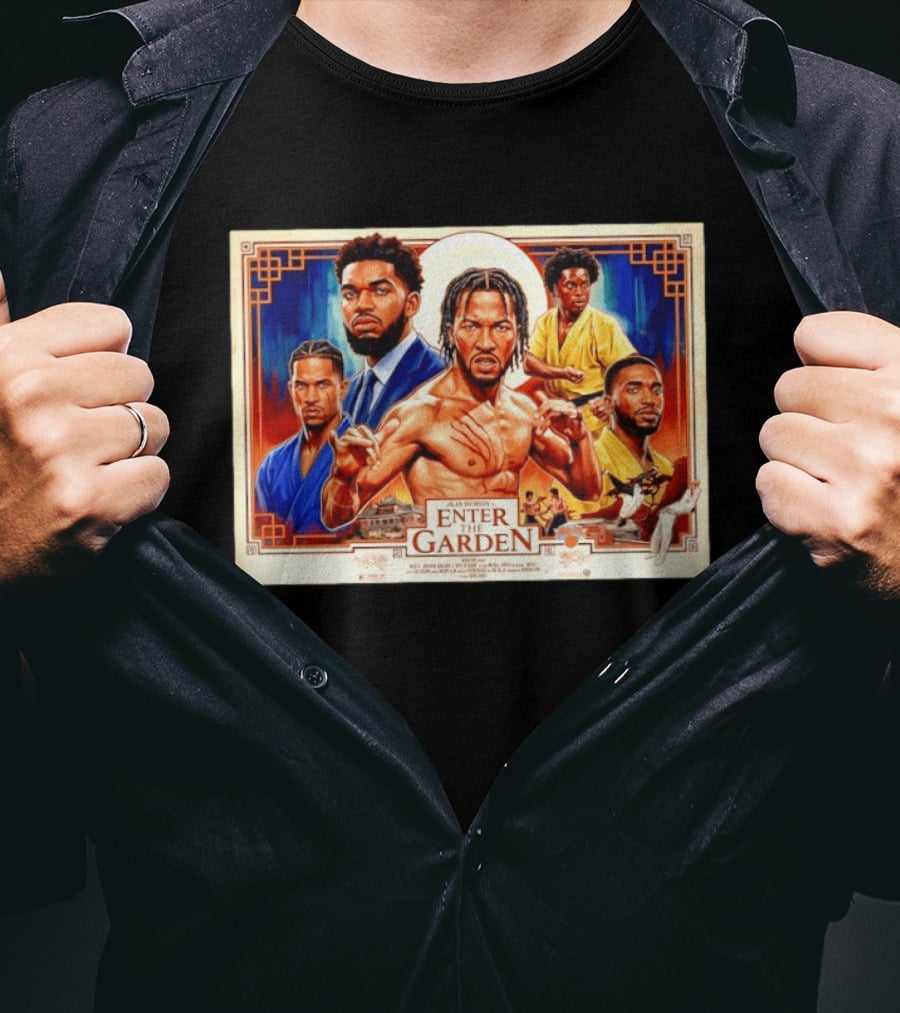Jalen Brunson Enter The Garden Movie Martial Arts T-Shirt