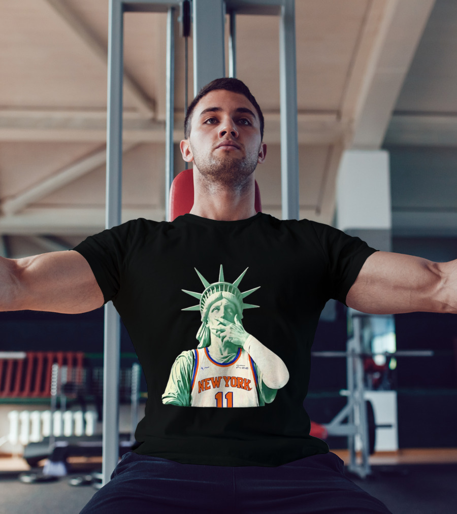New York Knicks Statue Of Liberty Number 11 Jalen Brunson 2026 T-Shirt