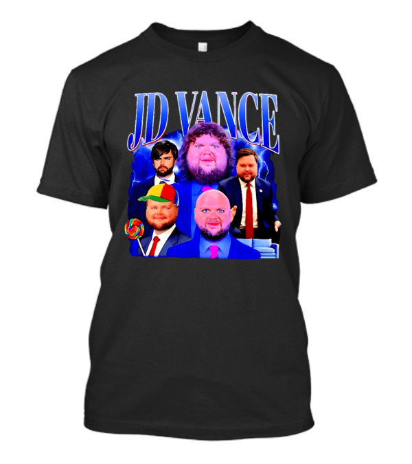 JD Vance Meme Collage Satire Politician Lollipop T-Shirt