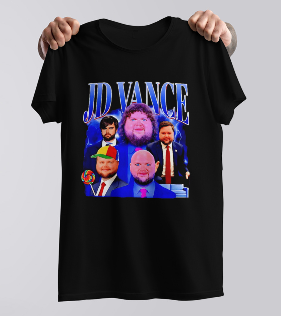 JD Vance Meme Collage Satire Politician Lollipop T-Shirt