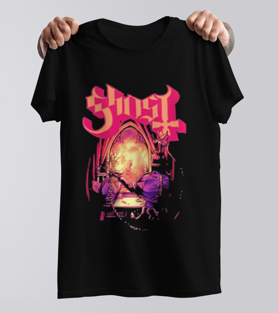 Ghost Band Summer 2026 Exclusive Dressing Room Gothic Mirror T-Shirt