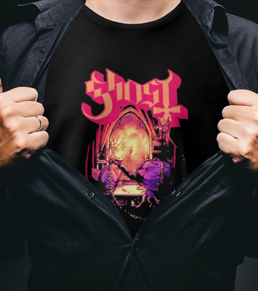 Ghost Band Summer 2026 Exclusive Dressing Room Gothic Mirror T-Shirt