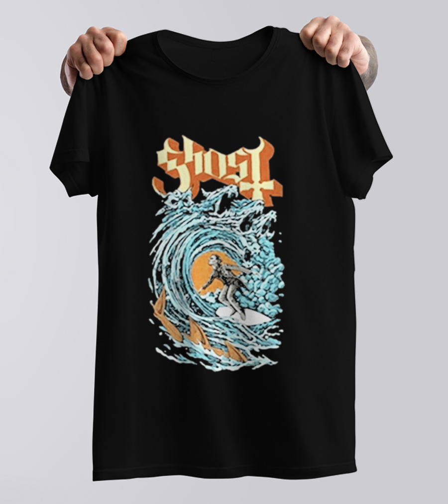 Ghost Band Summer 2026 Exclusive Papa Surf Muscle Wave T-Shirt