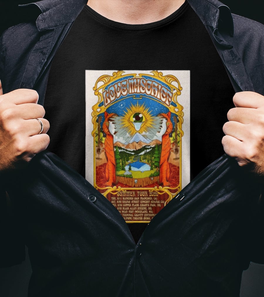 Love Mischief Summer Tour 2026 Dates And Venues Psychedelic T-Shirt