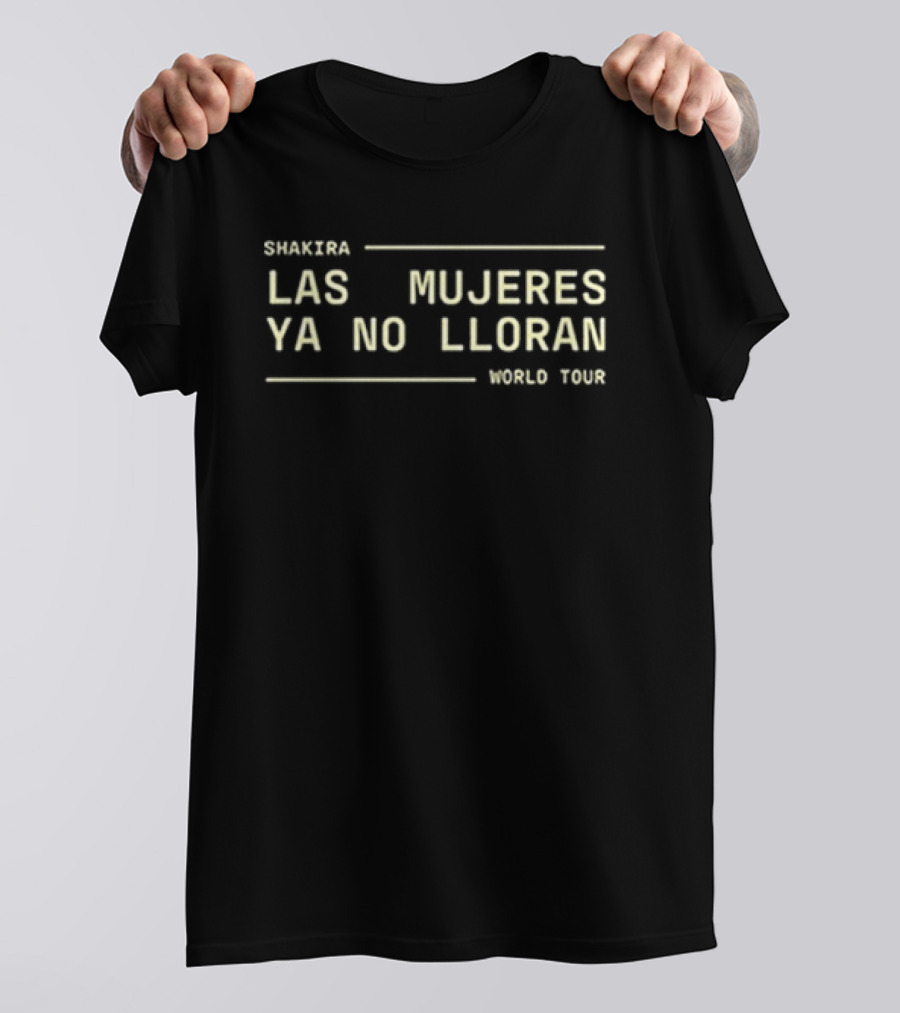 Shakira Las Mujeres Ya No Lloran Songs Tour T-Shirt