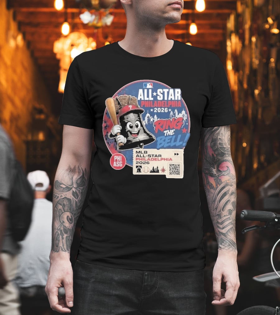 Philadelphia MLB All Star Game 2026 Ring The Bell Liberty Bell Baseball T-Shirt