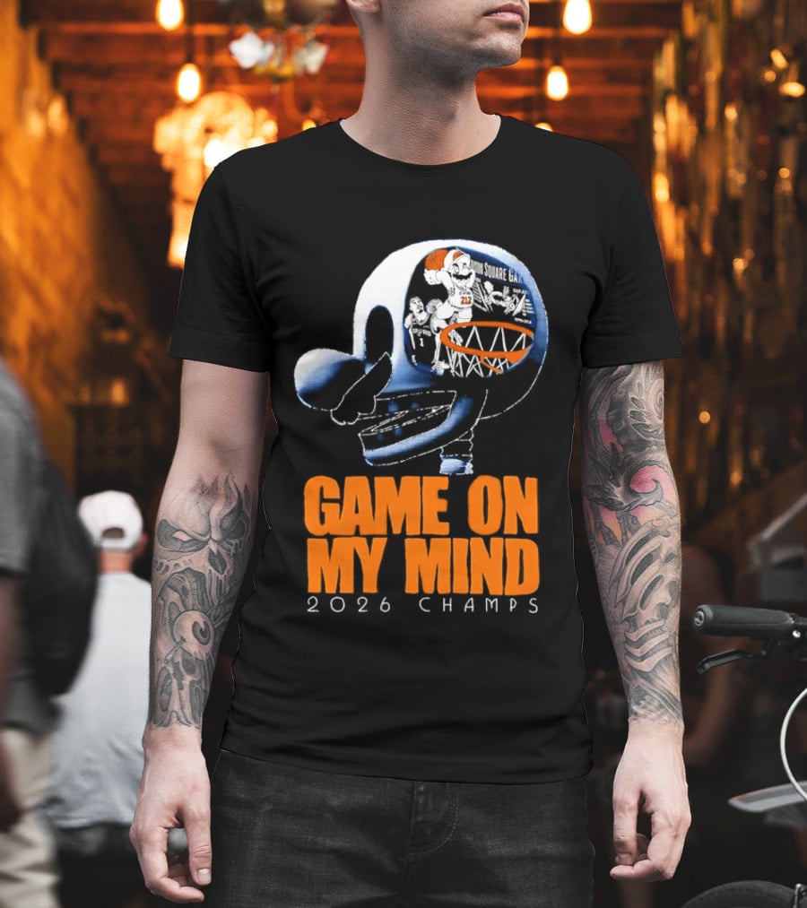 NY Knicks Mario Game On My Mind 2026 Champs T-Shirt
