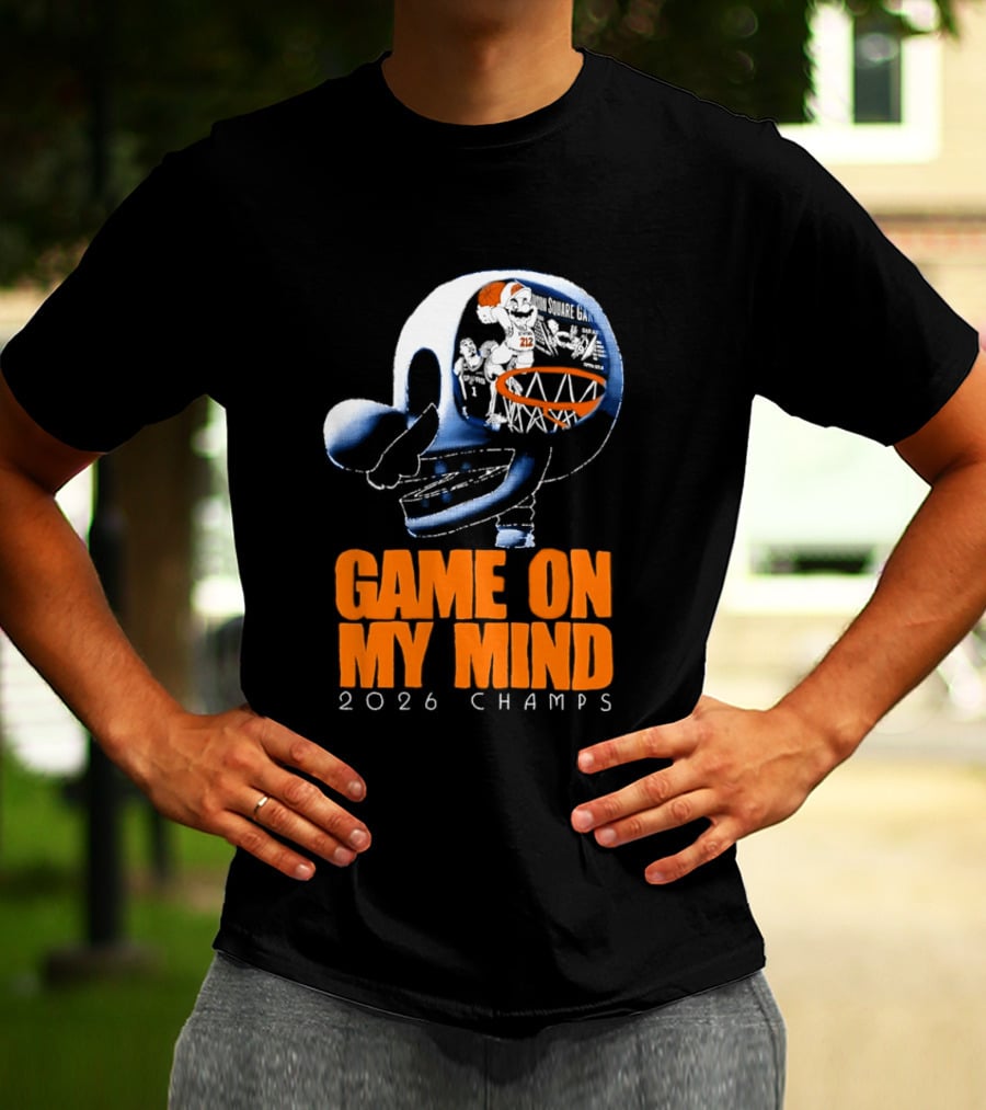 NY Knicks Mario Game On My Mind 2026 Champs T-Shirt