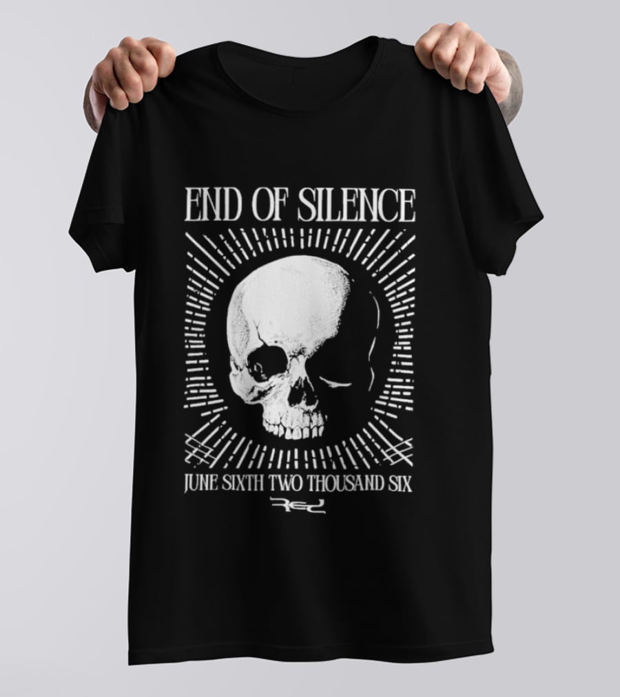 End Of Silence Skull June Sixth Two Thousand Six T-Shirt