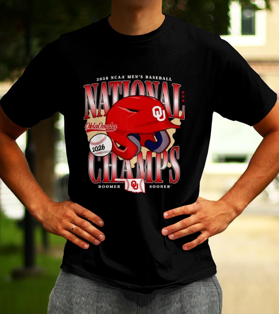 2026 NCAA Men's Baseball National Champs Oklahoma Sooners OklaOmaha Boomer T-Shirt