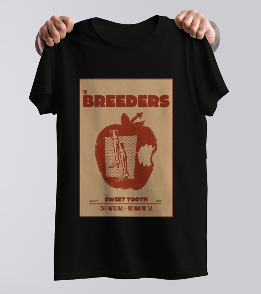 The Breeders Sweet Tooth June 22 2026 Richmond The National T-Shirt