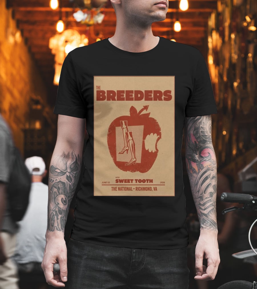 The Breeders Sweet Tooth June 22 2026 Richmond The National T-Shirt